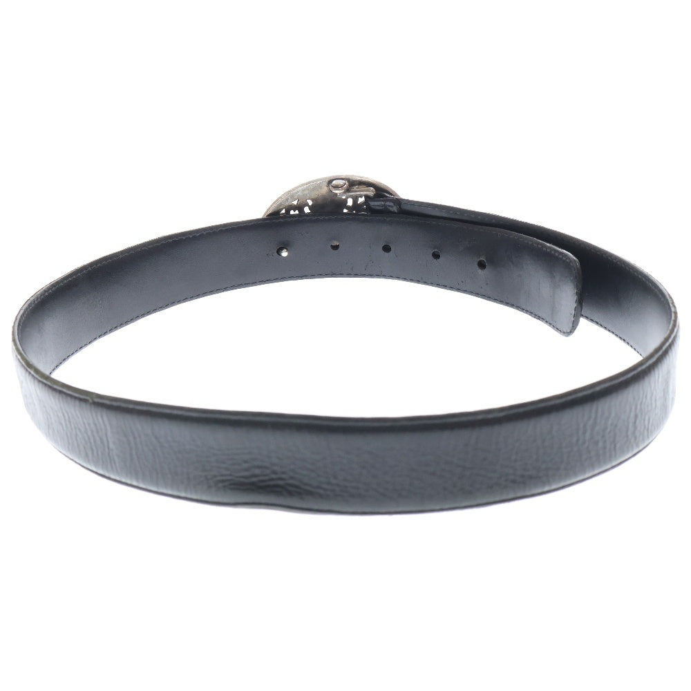 CHROME HEARTS(クロムハーツ) OVAL CROSS STRAP1.5 クラシックオーバルクロスバックル レザーベルト シルバー BCA359