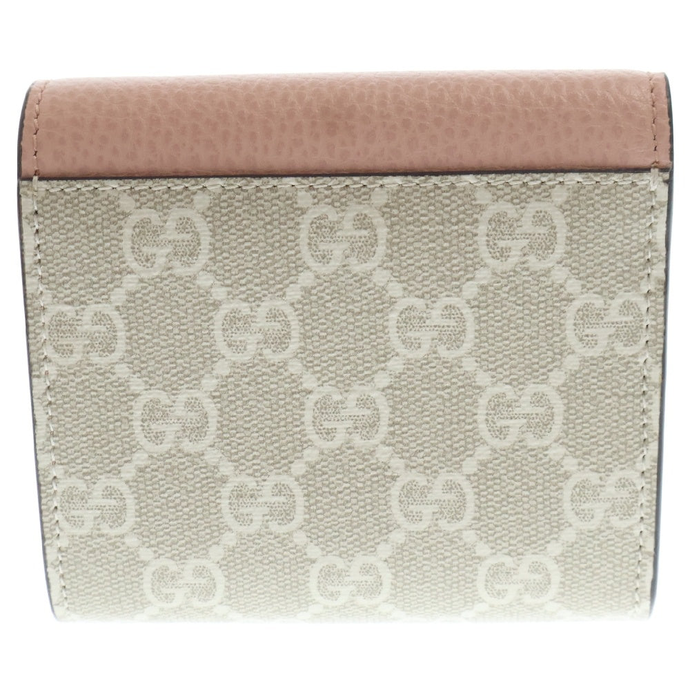 GUCCI(グッチ) GG Marmont Leather Wallet GGマーモント レザーウォレット 財布 ピンク/ベージュ 598587