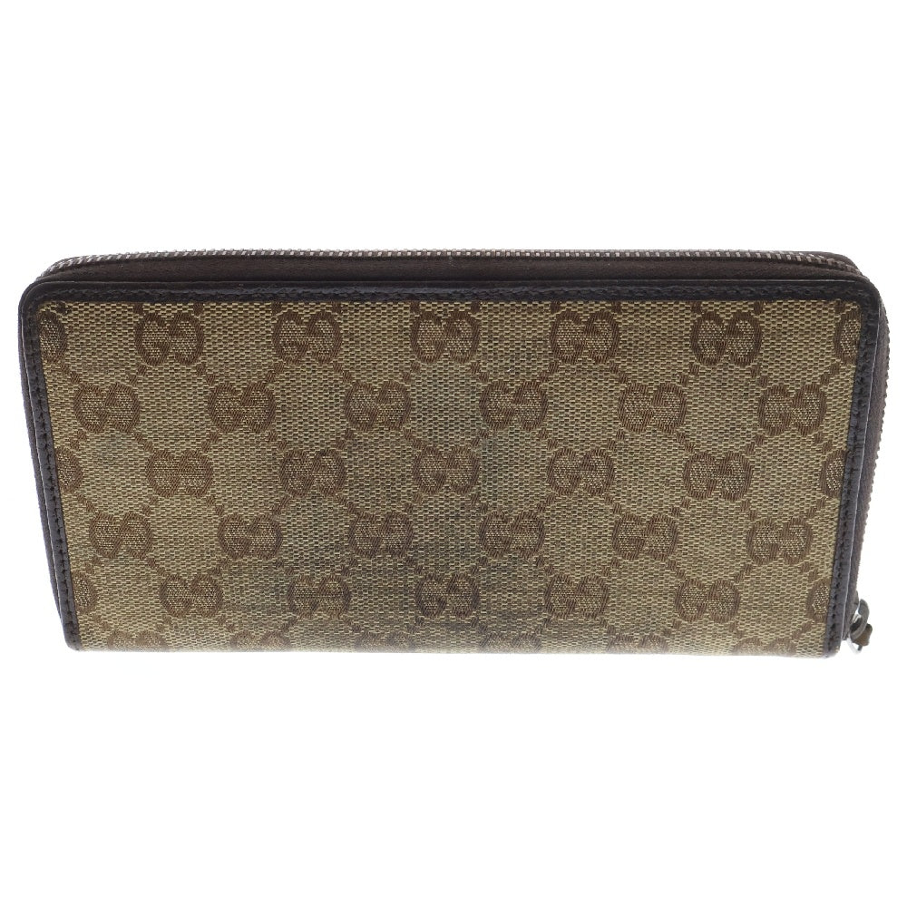 GUCCI(グッチ) GG Canvas Round Zipper Wallet 112724 GGキャンバス ラウンドジップ ウォレット 長財布 ベージュ