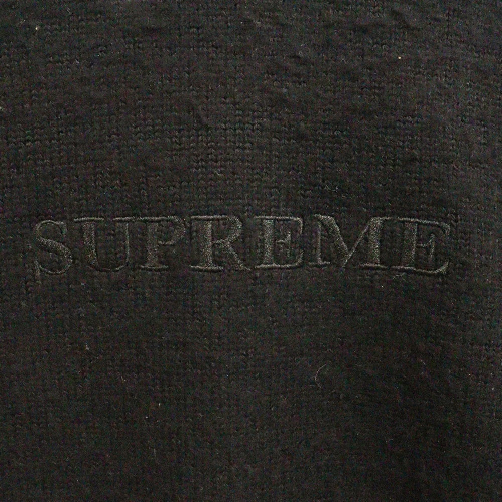 SUPREME(シュプリーム) 23AW Pilled Sweater ロゴ ウール クルーネックニットセーター ブラック