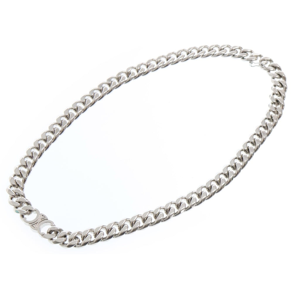 CELINE(セリーヌ) Triomphe Metal Chain Necklace トリオンフ グルメット チェーンネックレス シルバー