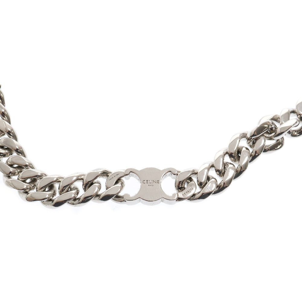 CELINE(セリーヌ) Triomphe Metal Chain Necklace トリオンフ グルメット チェーンネックレス シルバー