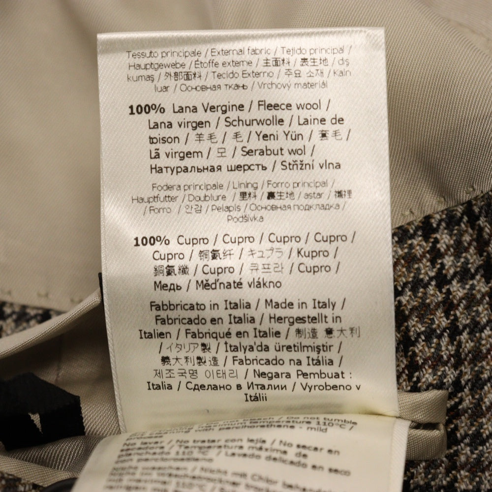 FENDI(フェンディ) 千鳥格子柄テーラードジャケット ベージュ FJ0482