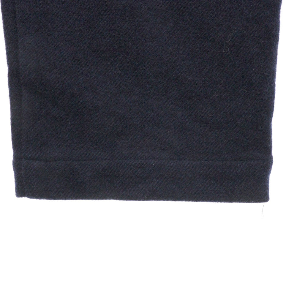 KENZO(ケンゾー) Wool Logo Patch Straight Pants FB65PA5001RB ウール ロゴパッチ ストレートパンツ ネイビー