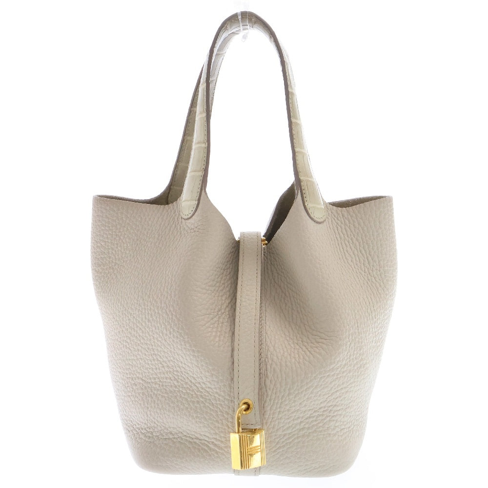HERMES(エルメス) ピコタンロック タッチ ゴールド金具 ハンドバッグ B刻印