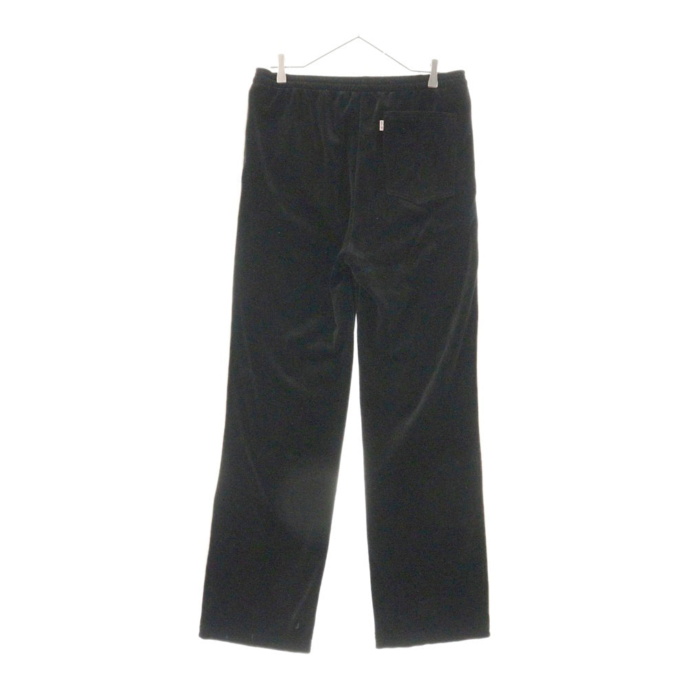 SAINT MICHAEL(セントマイケル) 25SS × LASTMAN LM__TRACK VELOUR PANTS ベロアトラックパンツ ブラック SM-HR8-0000-C35