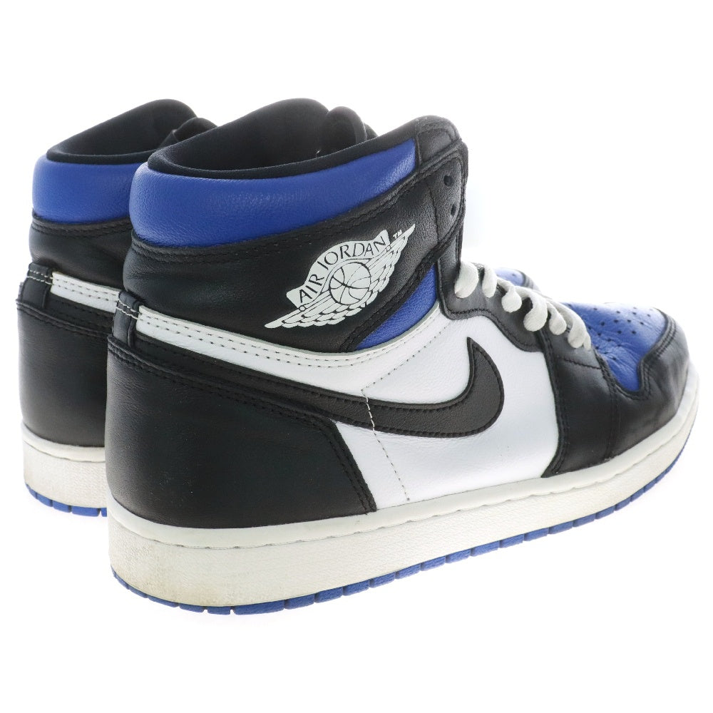NIKE(ナイキ) AIR JORDAN1 RETRO HIGH OG ROYAL TOE 555088-041 エアジョーダン1 ロイヤルトゥ ハイカットスニーカー ホワイト/ブラック/ブルー US9.5/27.5cm