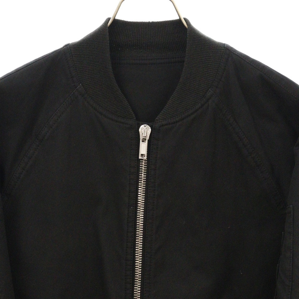 Rick Owens(リックオウエンス) 16AW RAGLAN BOMBER JACKET MA-1 RU16F6791-TE ラグラン ボンバージャケット ブラック