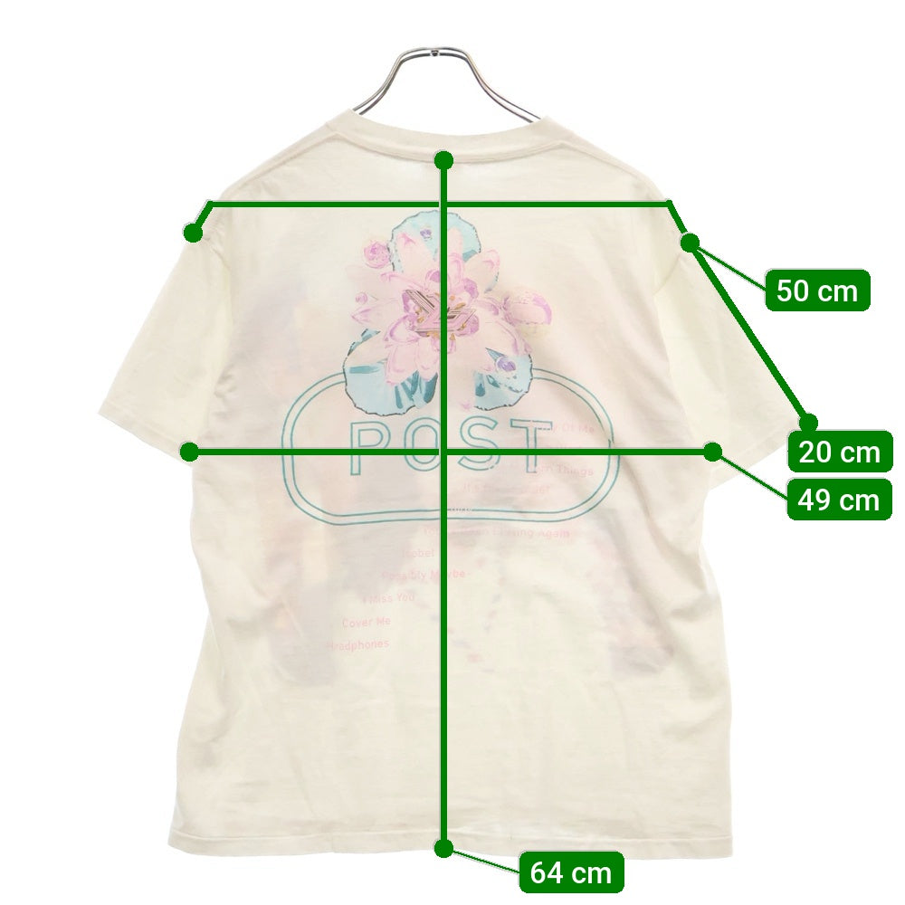 VINTAGE(ヴィンテージ) 90s BJORK 1995 POST TEE WINTERLAND ビョーク 両面プリント ウィンターランドタグ クルーネック半袖Tシャツカットソー ホワイト