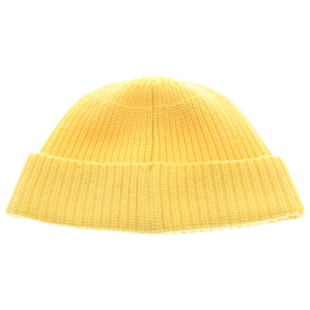 CELINE(セリーヌ) Embroidered Knit Wool Beanie 2A61W535Q エンブロイダリー ロゴ ウール ビーニー ニット帽 イエロー