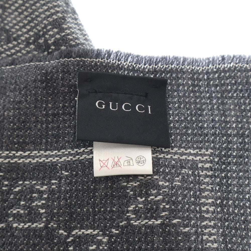 GUCCI(グッチ) GG Logo Stole 351786 4G200 1477 GGロゴ ストール マフラー グレー