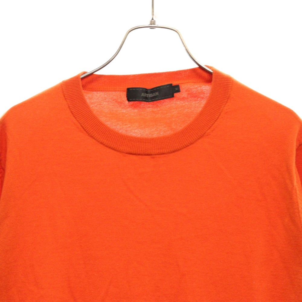 ARTISAN(アルチザン) Knit Sweater 59-9999 クルーネックニット セーター オレンジ