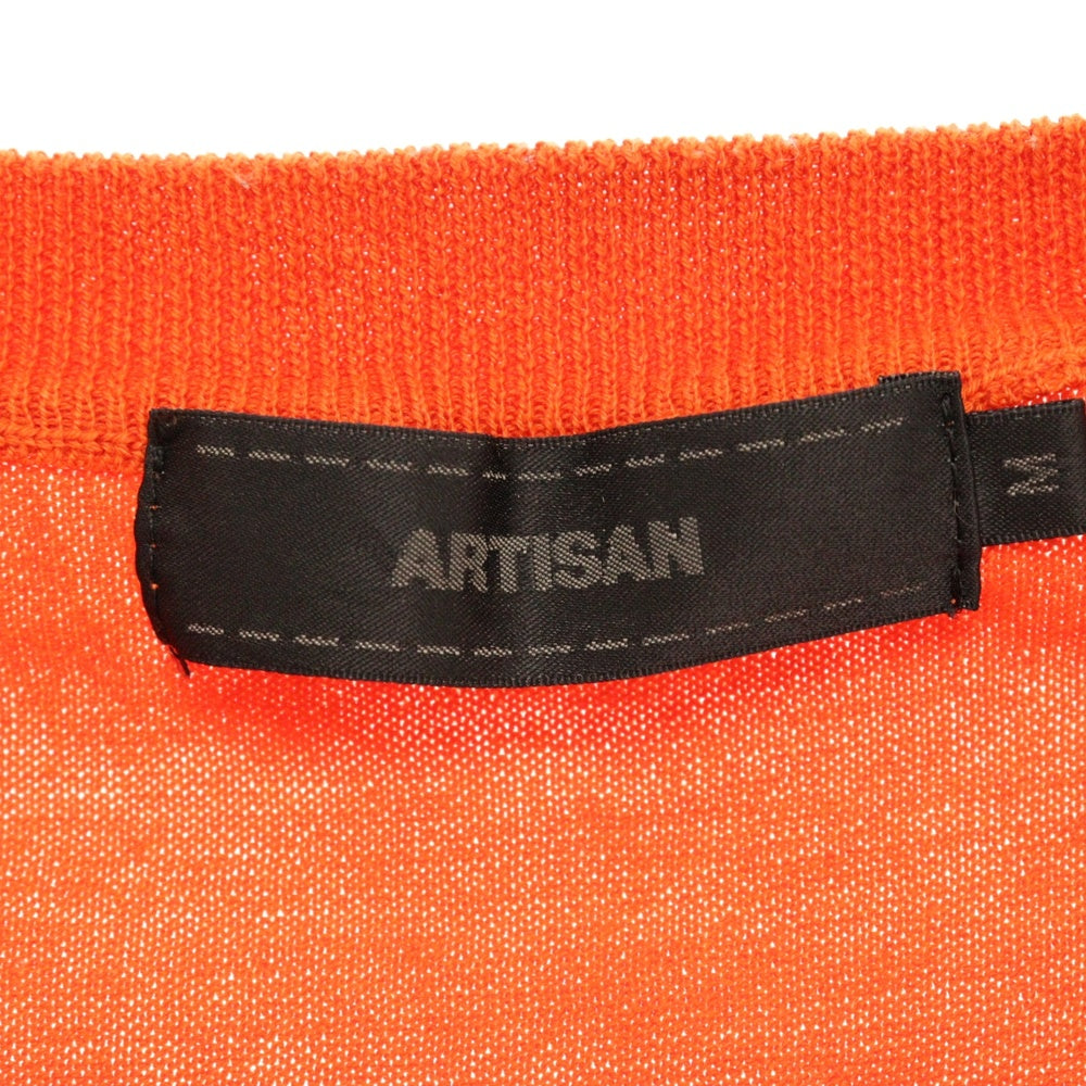 ARTISAN(アルチザン) Knit Sweater 59-9999 クルーネックニット セーター オレンジ