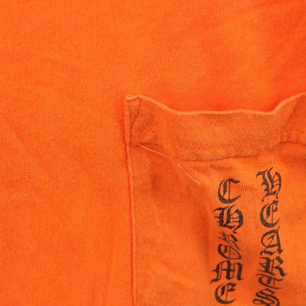 CHROME HEARTS(クロムハーツ) OLD Scroll Tee オールドモデル ロゴ バックスクロールラベル 半袖Tシャツ カットソー オレンジ