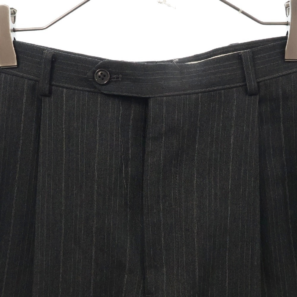 Christian Dior MONSIEUR(クリスチャンディオールムッシュ) 90s VINTAGE ヴィンテージ 2タック入りストライプスラックスパンツ グレー W31/L27