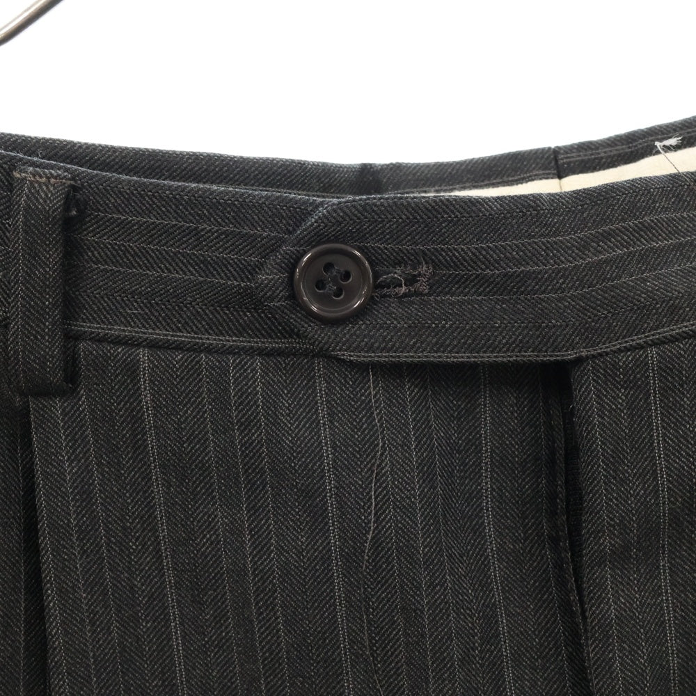 Christian Dior MONSIEUR(クリスチャンディオールムッシュ) 90s VINTAGE ヴィンテージ 2タック入りストライプスラックスパンツ グレー W31/L27