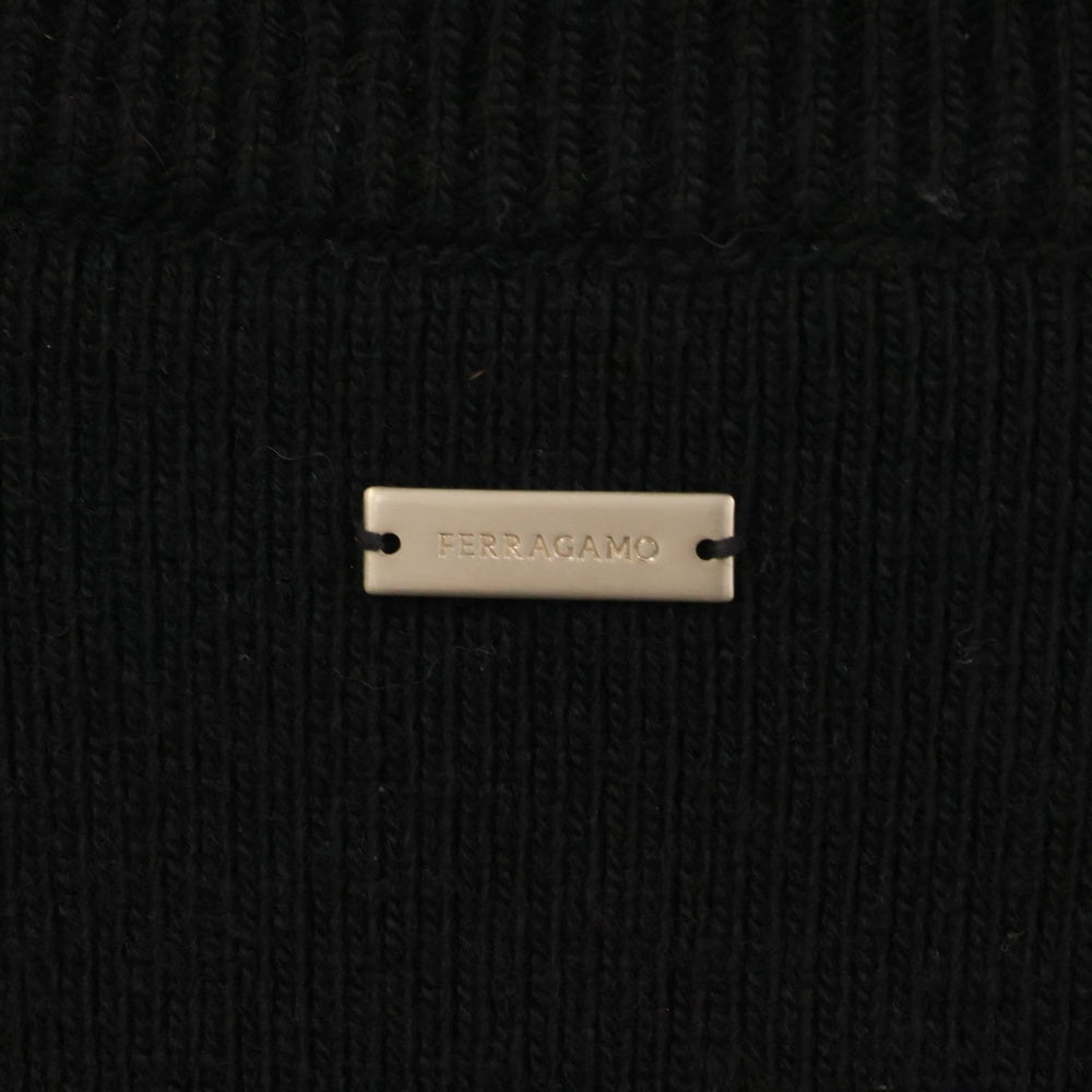 FERRAGAMO(フェラガモ) MONOGRAM RIGHT JACKET モノグラムライトジャケット ジップアップジャケット ブラック 12 2600/0777-001/0780543