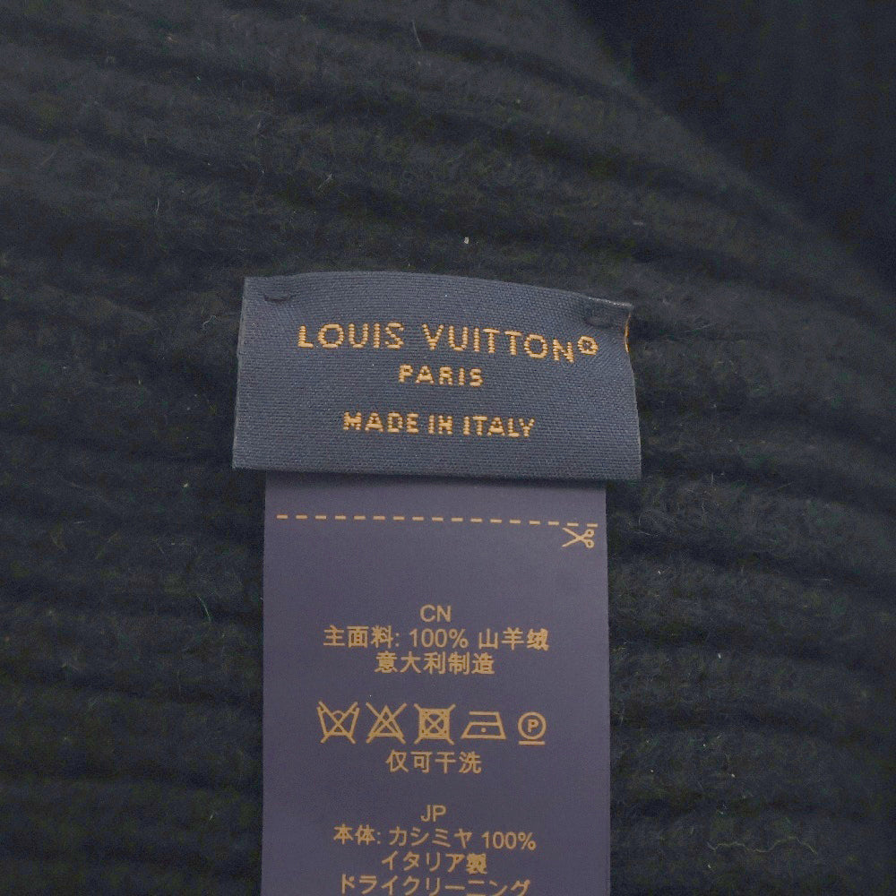 LOUIS VUITTON(ルイヴィトン) ビーニー LVアヘッド 1.1S00 帽子 カシミヤ ブラック MP3246