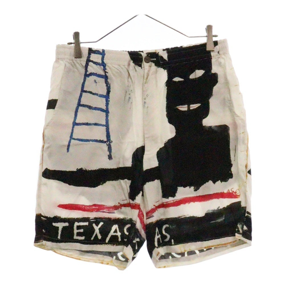 WACKO MARIA(ワコマリア) 23SS ×JEAN MICHEL BASQUIAT/HAWAIIAN SHORTS(TYPE-2) ジャンミシェルバスキア 総柄ショートパンツ ホワイト BASQUIAT-WH-HI18