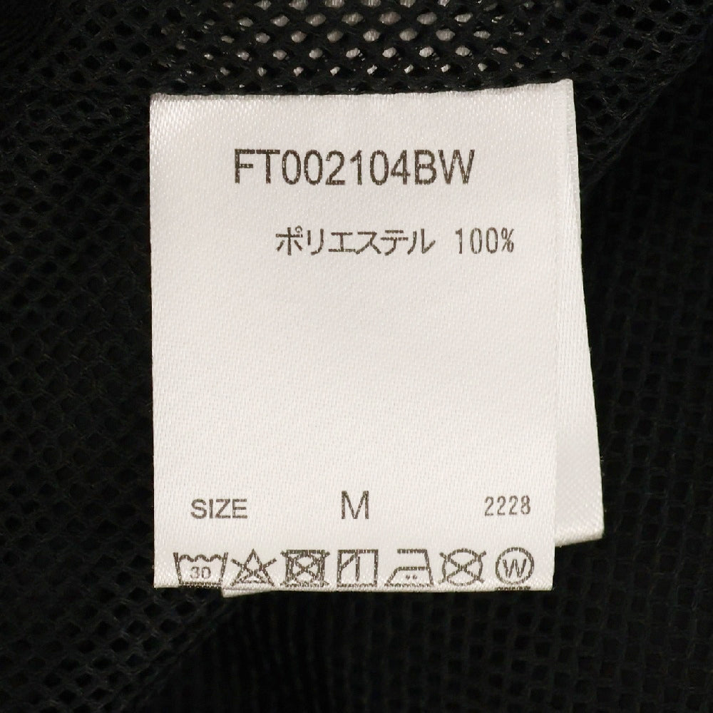FTW(エフティーダブリュー) ZIP UP NYLON VEST ジップアップナイロンベスト ブラック FT002104BW