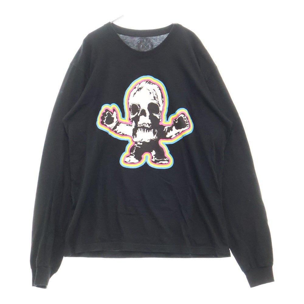 CHROME HEARTS(クロムハーツ) FOTI Rainbow Scroll Logo L/S TEE フォティ レインボー スクロール ロゴ クルーネック長袖Tシャツカットソー ロングスリーブ ロンT