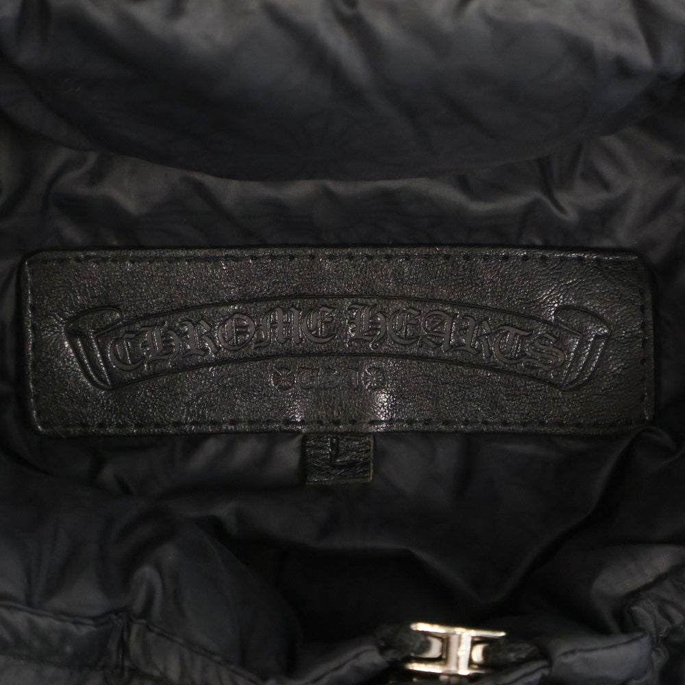 CHROME HEARTS(クロムハーツ) STIFF V2 FBRC スティッフ CHプラス総柄クロスボールボタンダウンジャケット ダガージップ ブラック