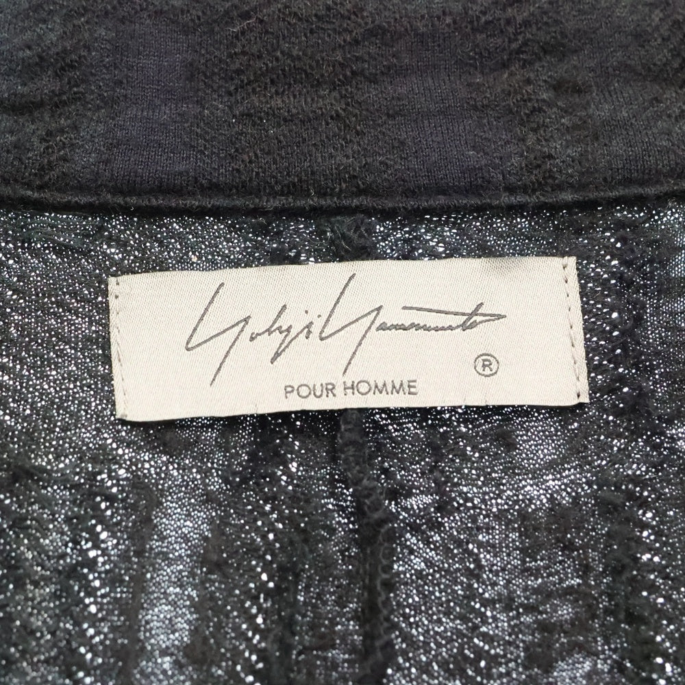 Yohji Yamamoto POUR HOMME(ヨウジヤマモト プールオム) ムラ染め チェックコート ロングコート グリーン/ネイビー H0-T74-177