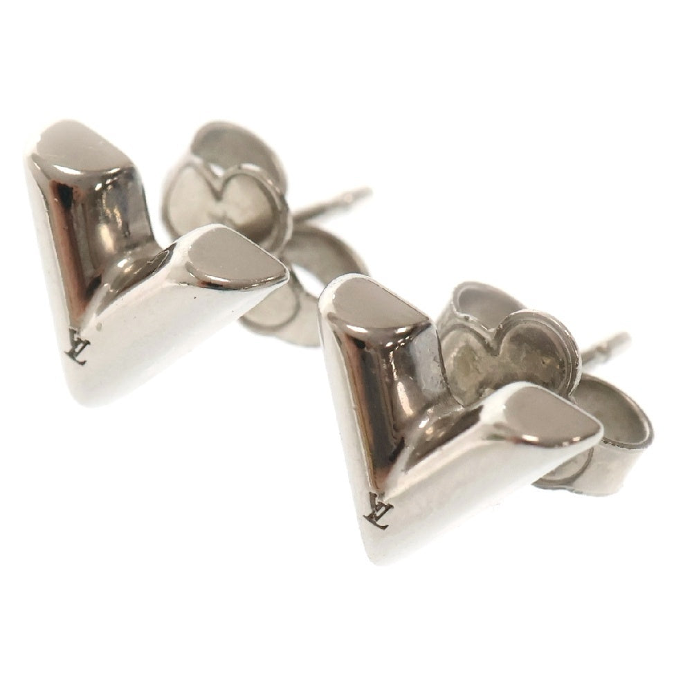 LOUIS VUITTON(ルイヴィトン) Essential V Logo Earrings M63208 エセンシャルV ピアス シルバー