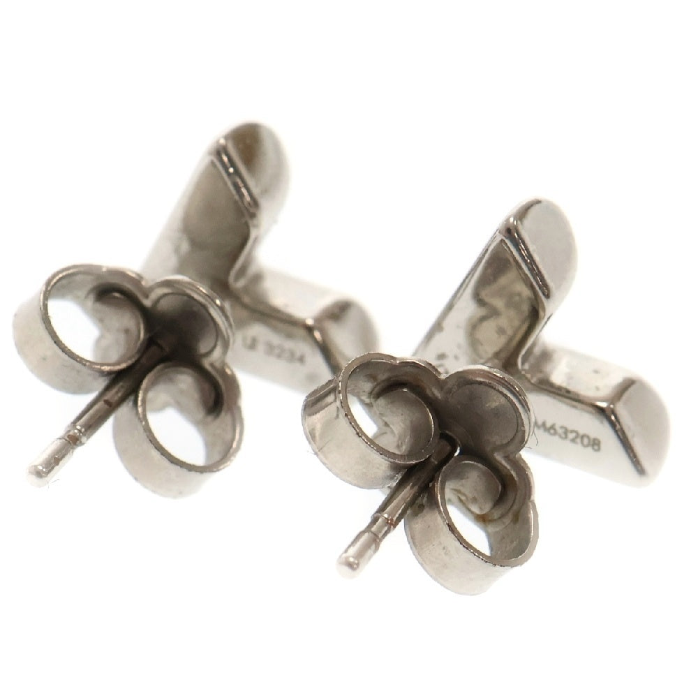 LOUIS VUITTON(ルイヴィトン) Essential V Logo Earrings M63208 エセンシャルV ピアス シルバー