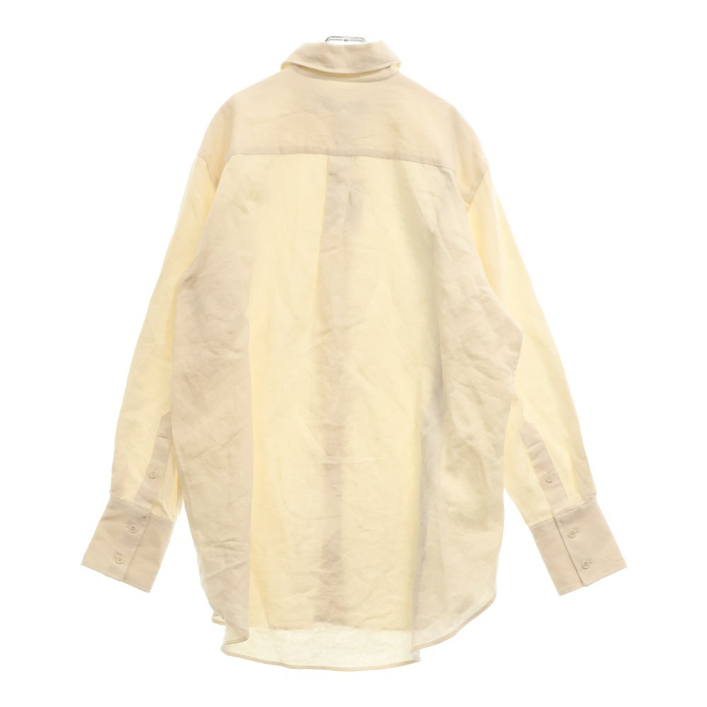 J.W.ANDERSON(ジェー ダブリュー アンダーソン) Tea Towel Oversized Shirt SH0291 PG1483 Side Logo Line オーバーサイズ 長袖シャツ アイボリー