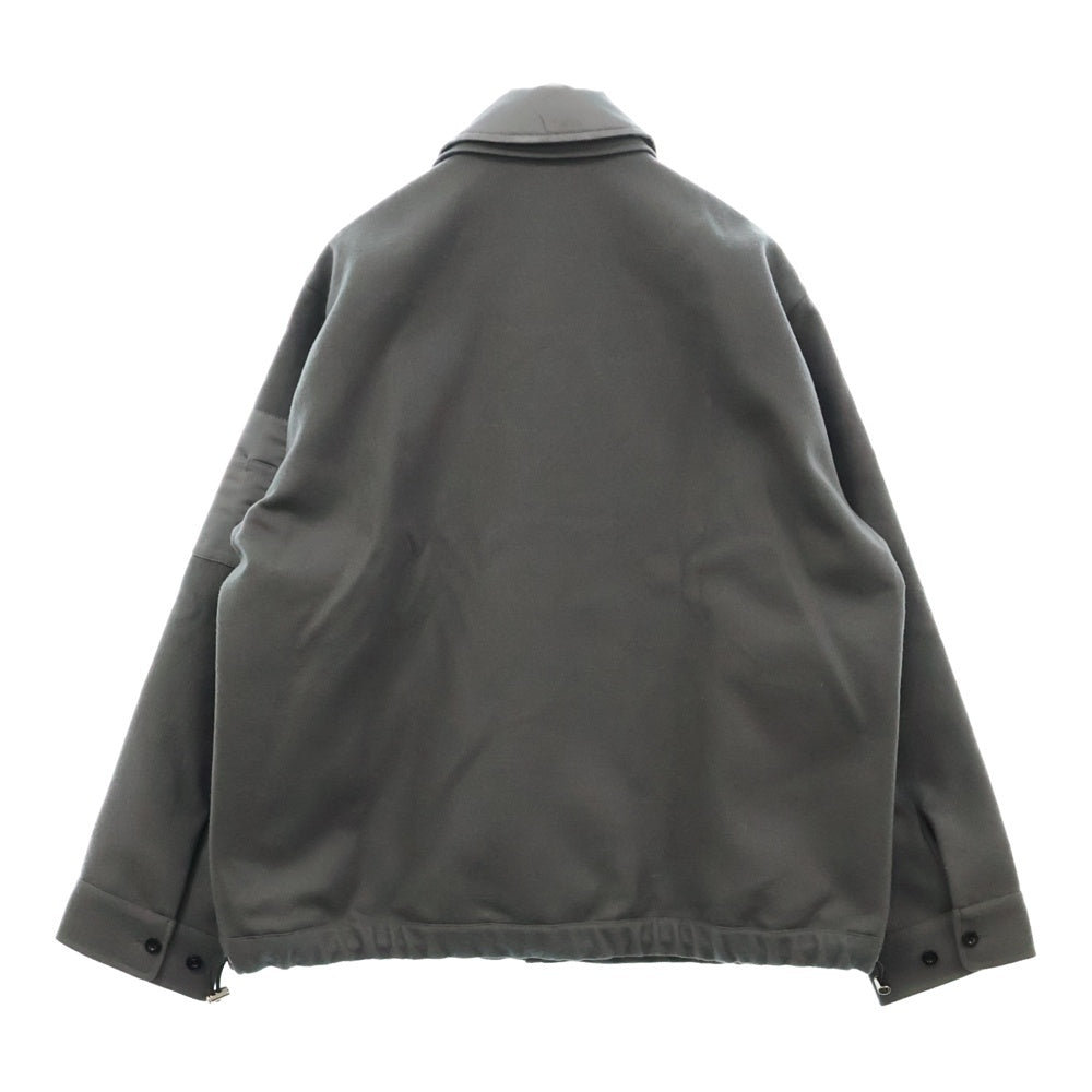 Sacai(サカイ) 23AW Wool Melton Blouson 23-03115M ウール メルトン ブルゾン ジャケット グレー