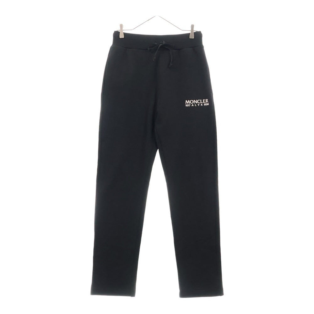 MONCLER(モンクレール) ×1017 ALYX 9SM SWEATPANTS アリクス ロゴプリントスウェットパンツ ブラック H209Y8H00003