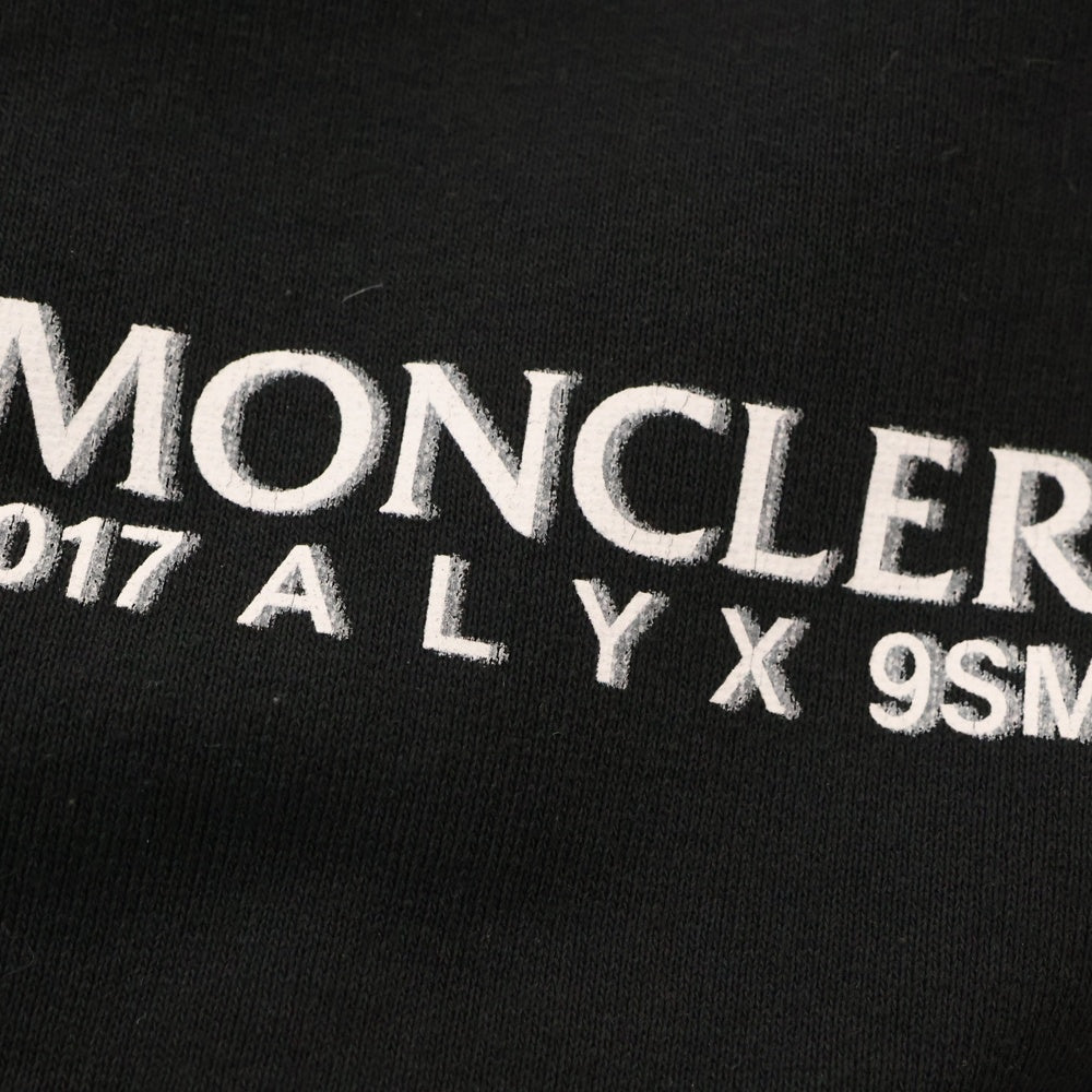 MONCLER(モンクレール) ×1017 ALYX 9SM SWEATPANTS アリクス ロゴプリントスウェットパンツ ブラック H209Y8H00003