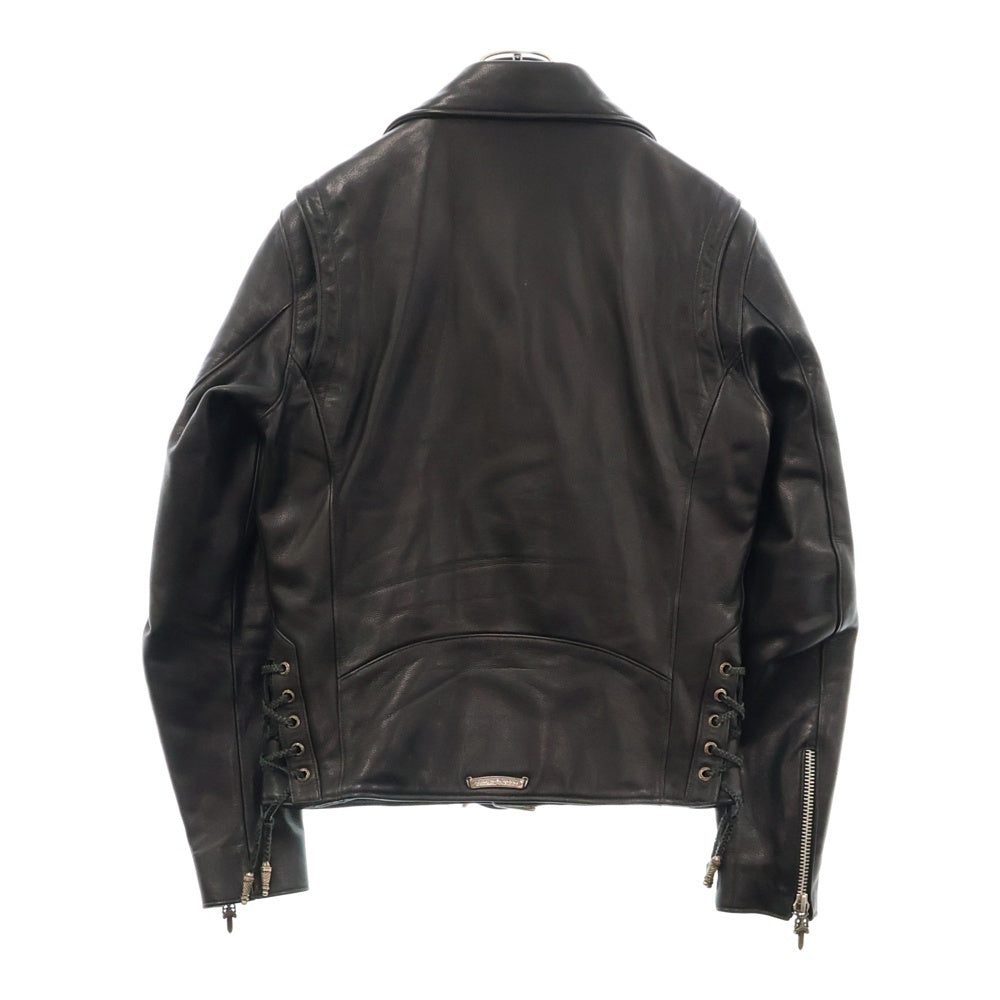 CHROME HEARTS(クロムハーツ) JJ DEAN ダガージップダブルライダース レザージャケット ブラック