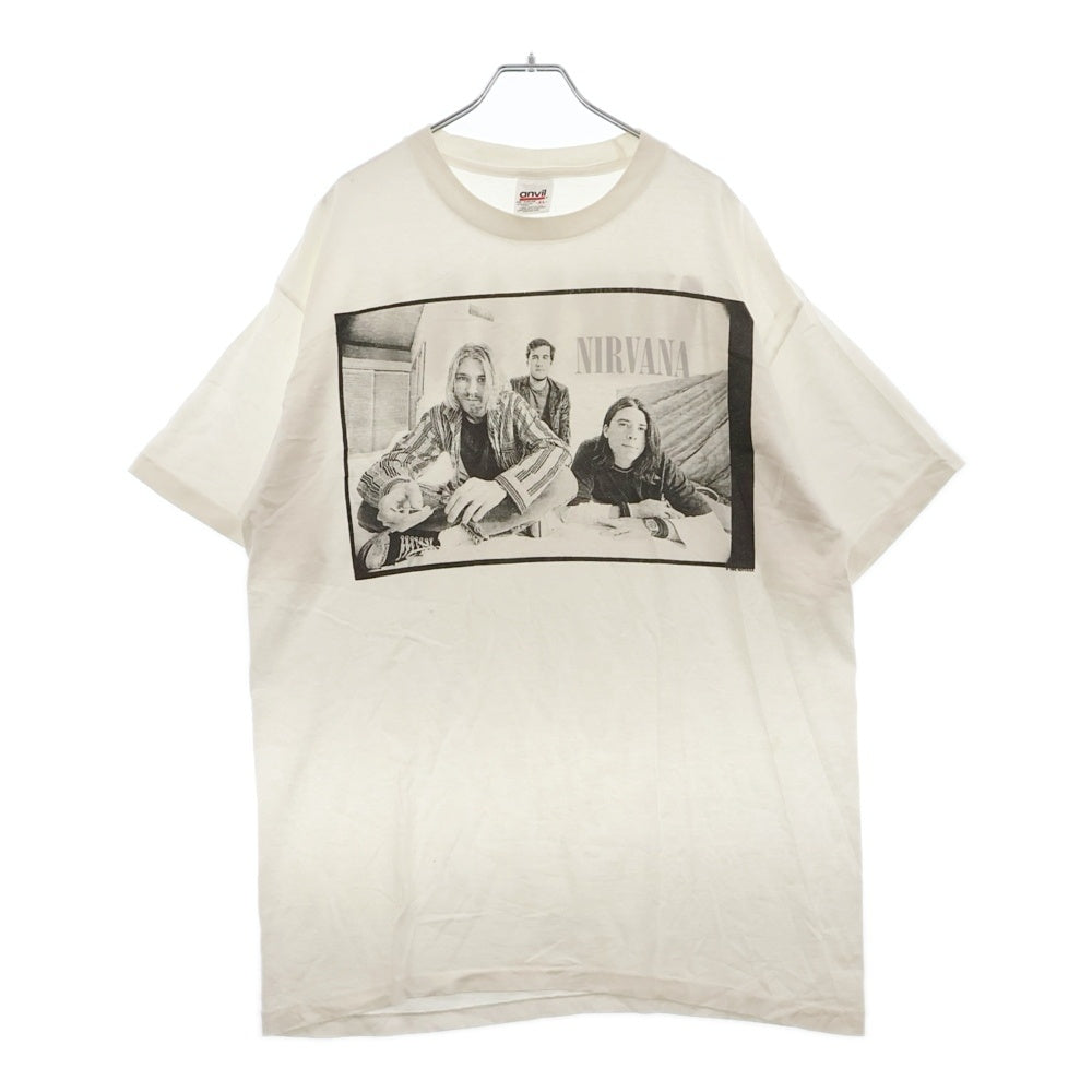 VINTAGE(ヴィンテージ) 90s VINTAGE NIRVANA WILDOATS PRINT TEE ニルバーナ フロントプリント半袖カットソー 半袖Tシャツ ホワイト