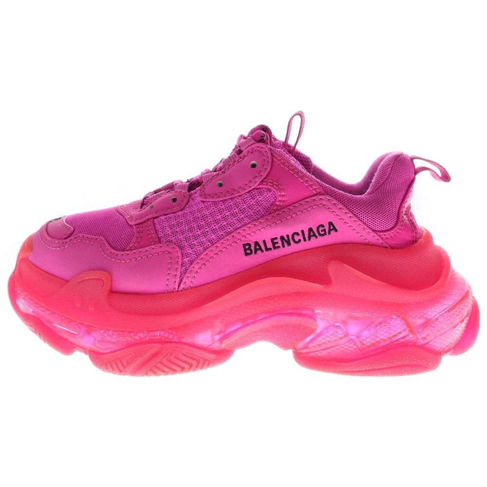 BALENCIAGA(バレンシアガ) TRIPLE S CLEAR SOLE 544351 トリプルエス クリアソール ダッドスニーカー ローカットスニーカー ピンク US6/24cm