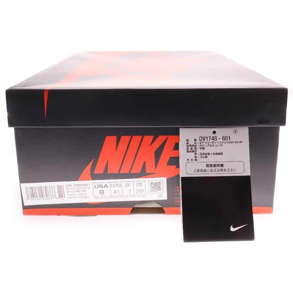 NIKE(ナイキ) AIR JORDAN 1 HIGH OG SP Next Chapter DV1748-601 エアジョーダン1 ハイ OG SP ネクストチャプター ハイカットスニーカー ホワイト/レッド US8/26cm