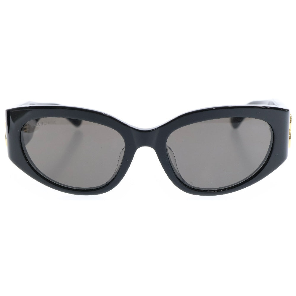 BALENCIAGA(バレンシアガ) BOSSY ROUND BBロゴテンプルサングラス 眼鏡 アイウェア ブラック BB0324SK