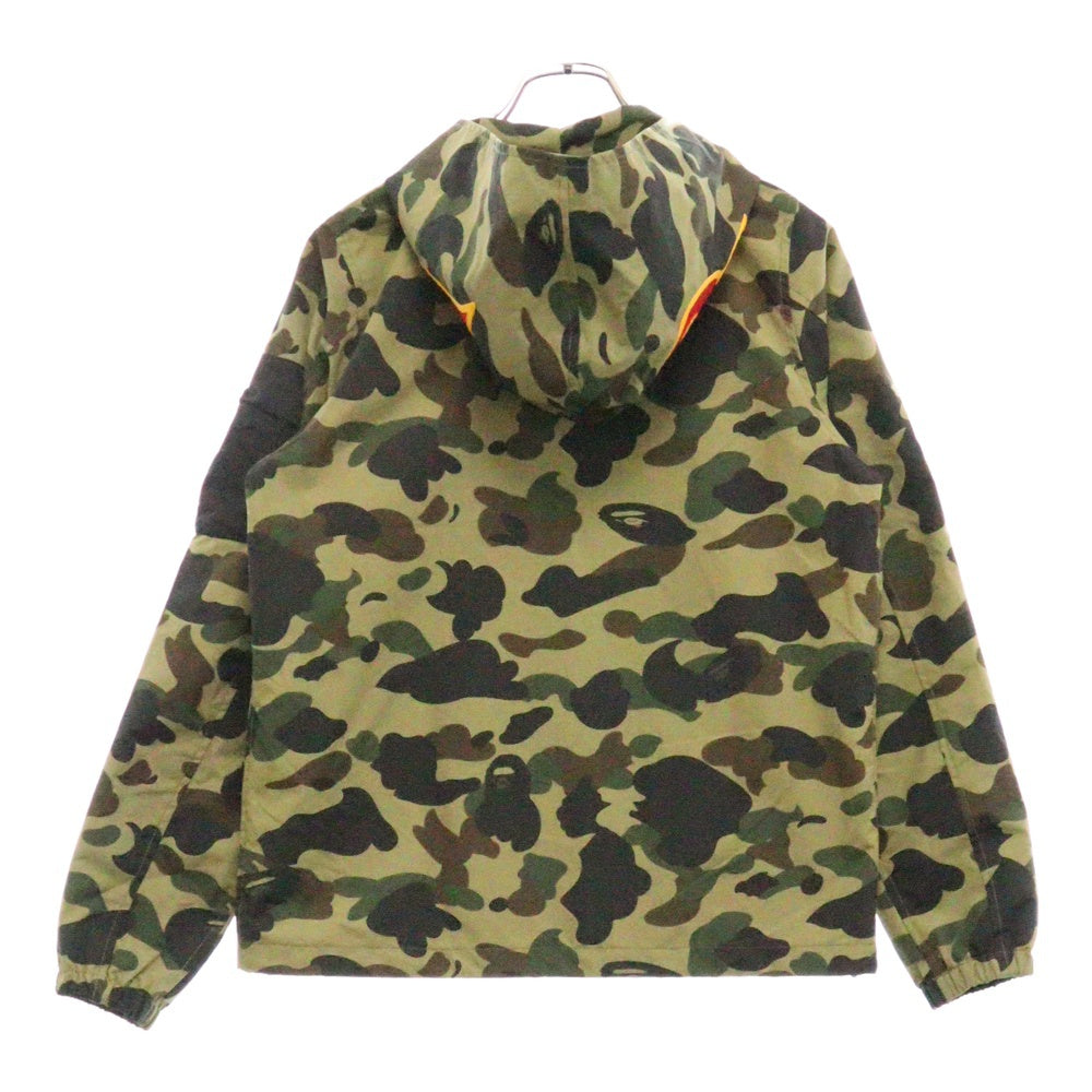 A BATHING APE(アベイシングエイプ) SHARK NYLON JACKET シャークナイロンジャケット マウンテンパーカー カモフラ柄 マルチカラー 001LJF302006X