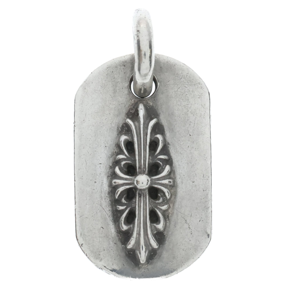 CHROME HEARTS(クロムハーツ) RAISED FRLR DOGTAG レイズドフローラルクロス ドッグタグ ペンダントトップ シルバー BCA302