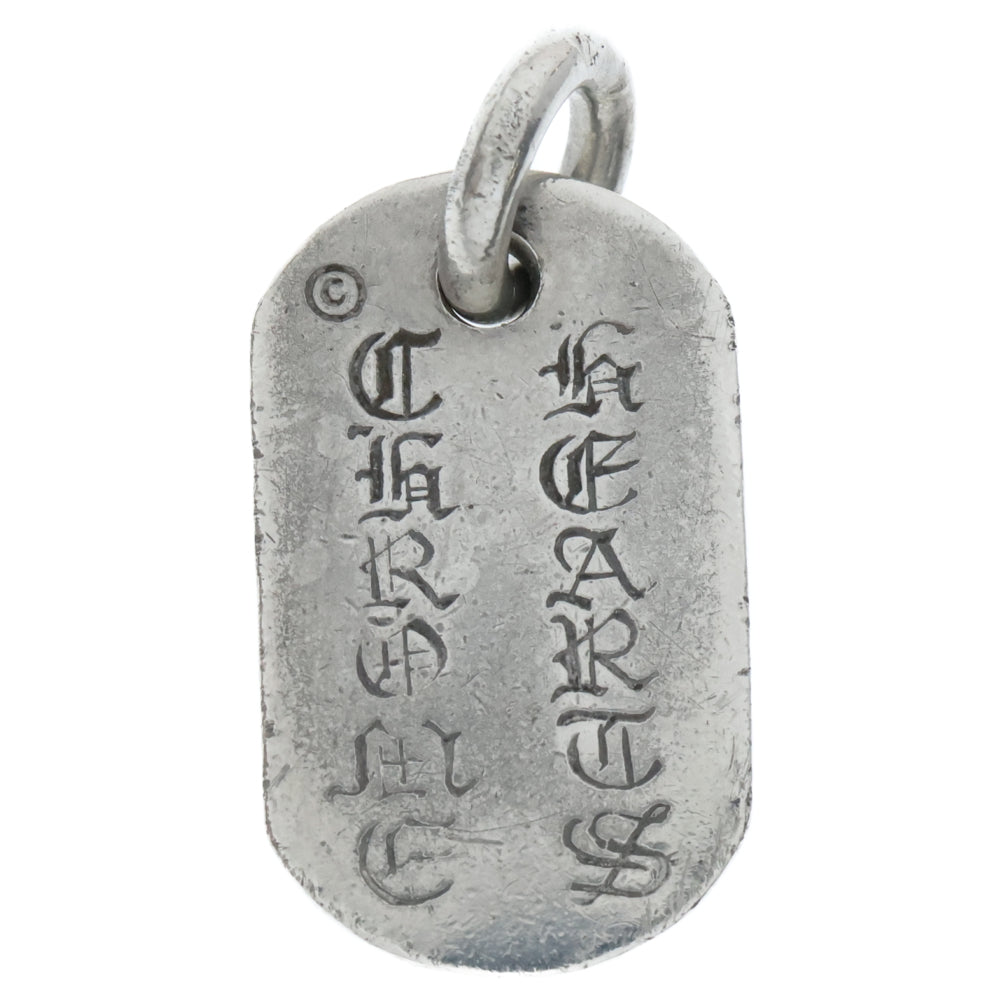 CHROME HEARTS(クロムハーツ) RAISED FRLR DOGTAG レイズドフローラルクロス ドッグタグ ペンダントトップ シルバー BCA302