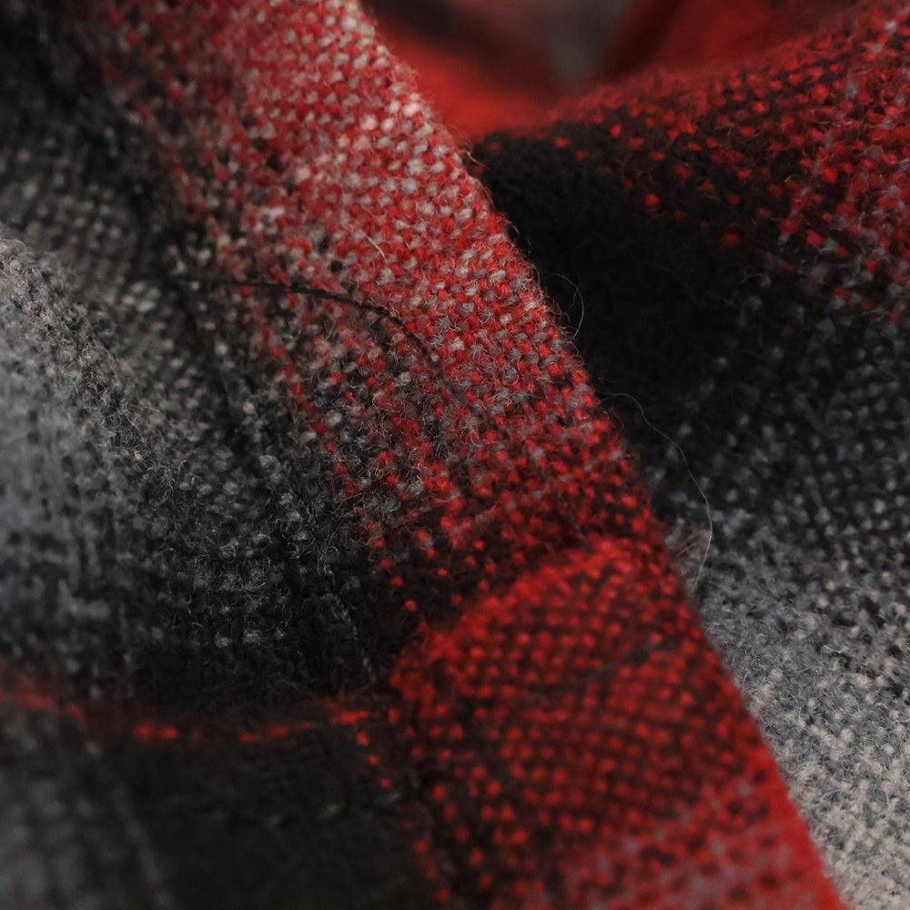 TENDERLOIN(テンダーロイン) 08AW T-Wool Check Shirt ウール 長袖チェックシャツ レッド/ブラック