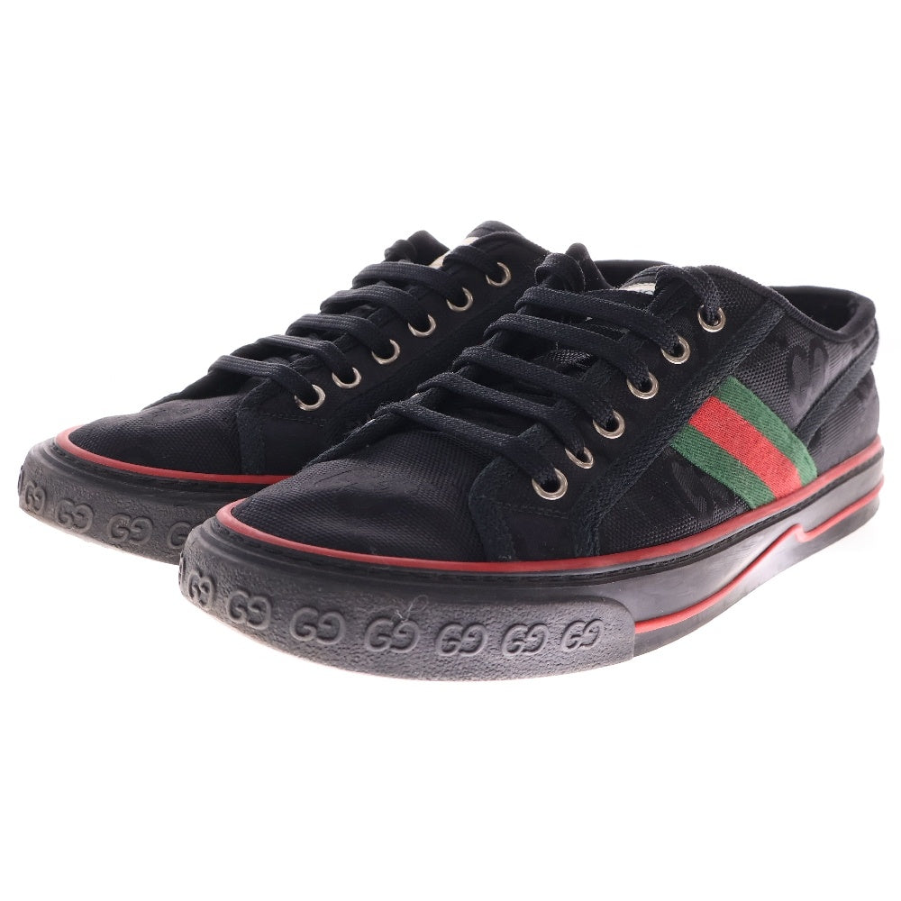 GUCCI(グッチ) 1977 tennis sneaker GG柄キャンバス テニス ローカットスニーカー シューズ ブラック