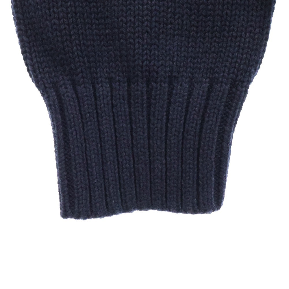 POLO RALPH LAUREN(ポロラルフローレン) COTTON FULL ZIP SWEATER コットンフルジップセーター ニット ポニー刺繍 ネイビー CWPOSWEY6820537