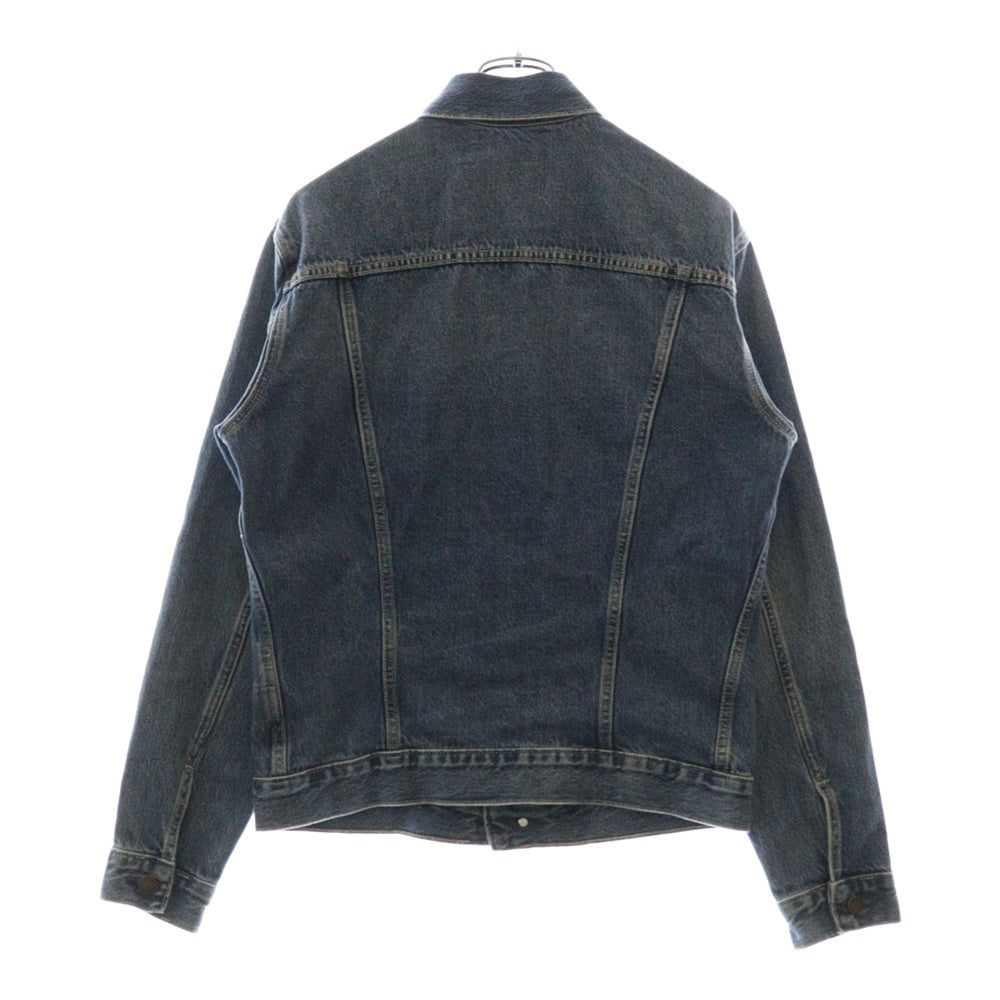 Calvin Klein(カルバンクライン) LOGO DENIM JACKET ロゴ刺繍デニムジャケット ジージャン インディゴ 40TM715