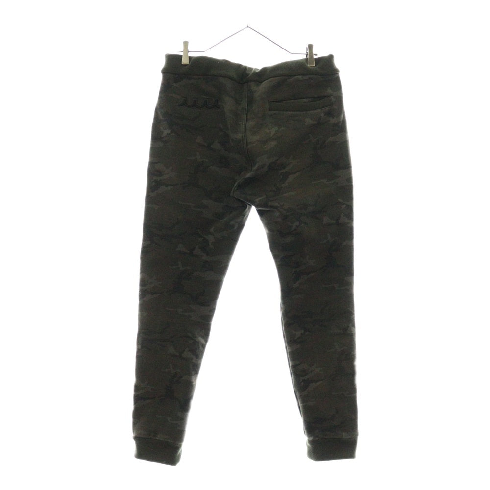 AKM(エーケーエム) ×muta 8 LOGO SWEAT PANTS ムータ 8ロゴ刺繍スウェットパンツ カモフラ カーキ J044