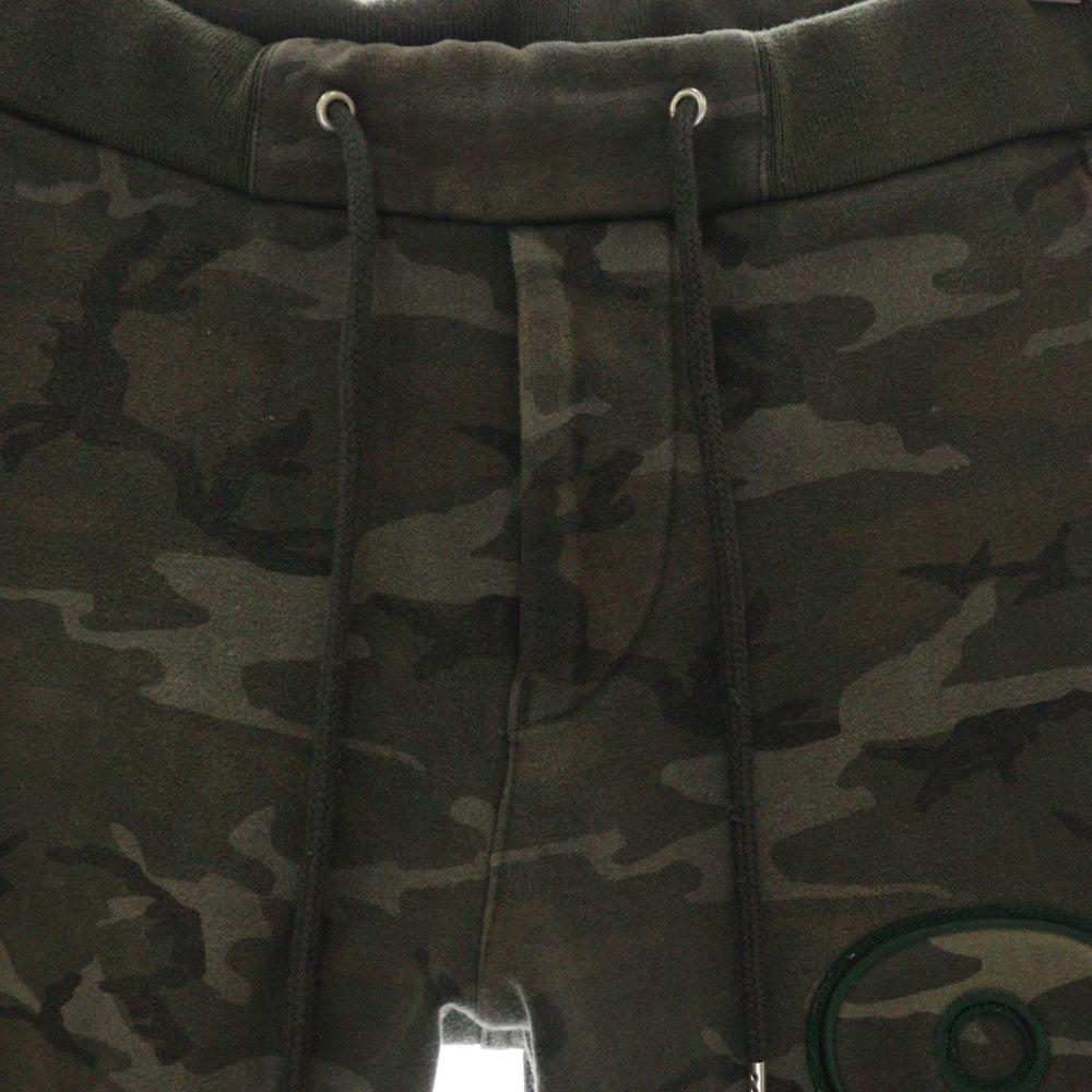 AKM(エーケーエム) ×muta 8 LOGO SWEAT PANTS ムータ 8ロゴ刺繍スウェットパンツ カモフラ カーキ J044
