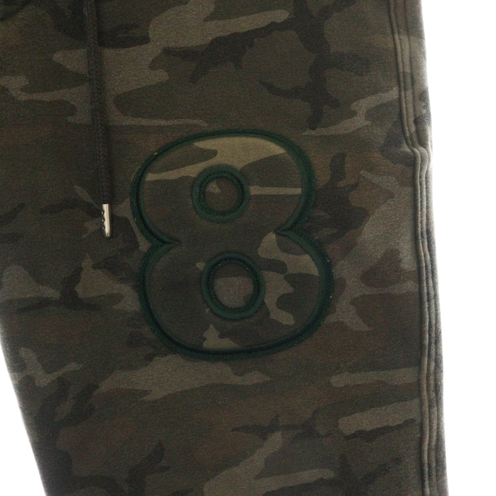 AKM(エーケーエム) ×muta 8 LOGO SWEAT PANTS ムータ 8ロゴ刺繍スウェットパンツ カモフラ カーキ J044