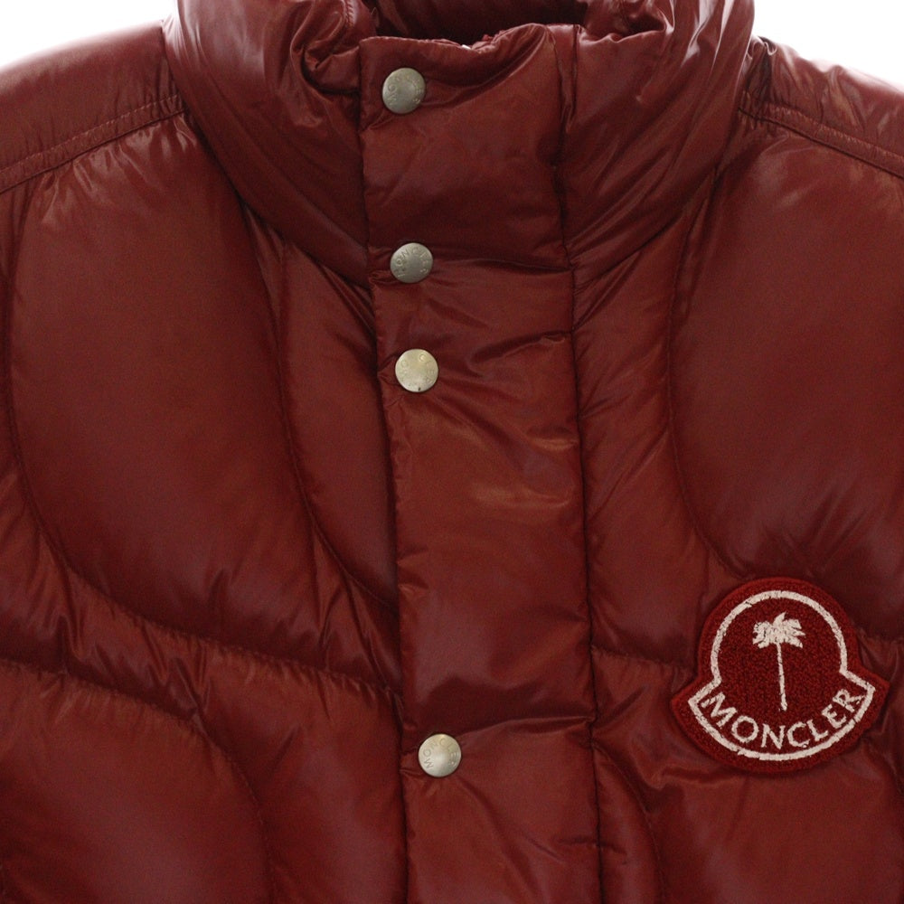 MONCLER GENIUS(モンクレール ジーニアス) ×Palm Angels GWENYTH GIUBBOTTO 8 Logo Patch Padded Vest パームエンジェルス 8ロゴパッチパデッドダウンベスト レッド J209L1A00016