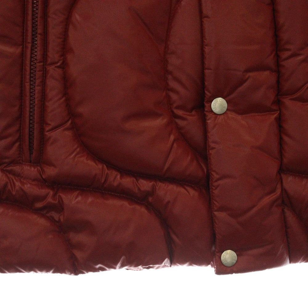 MONCLER GENIUS(モンクレール ジーニアス) ×Palm Angels GWENYTH GIUBBOTTO 8 Logo Patch Padded Vest パームエンジェルス 8ロゴパッチパデッドダウンベスト レッド J209L1A00016